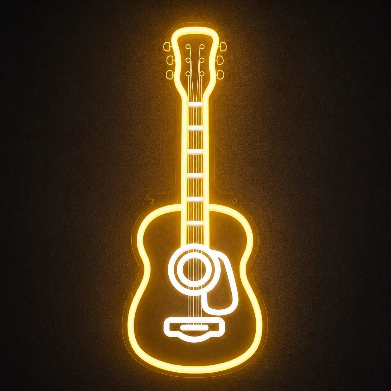 Acoustic Guitar Garage Neon Sign Vintage LED Neon Sign - Shineneon