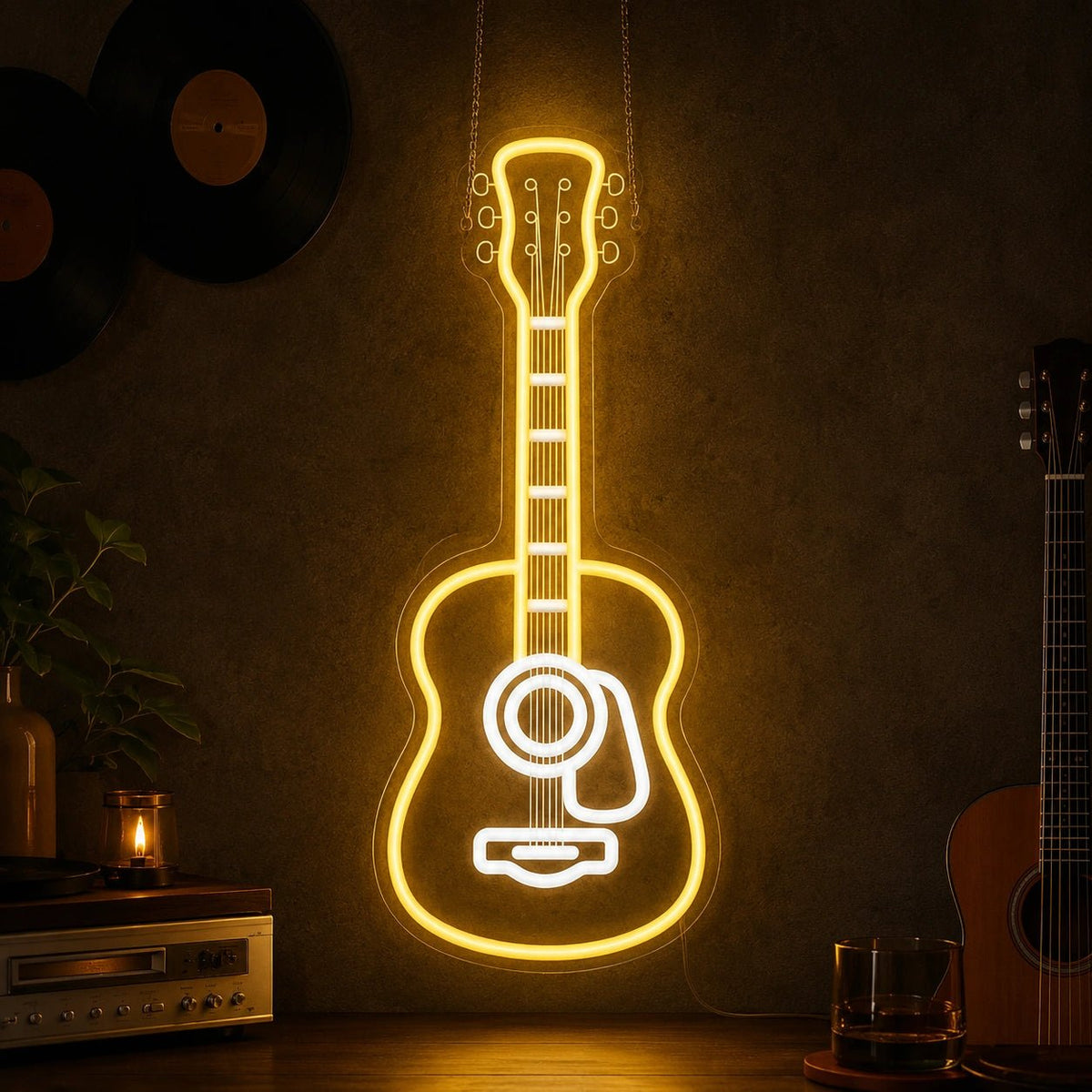 Acoustic Guitar LED Neon Sign - Shineneon