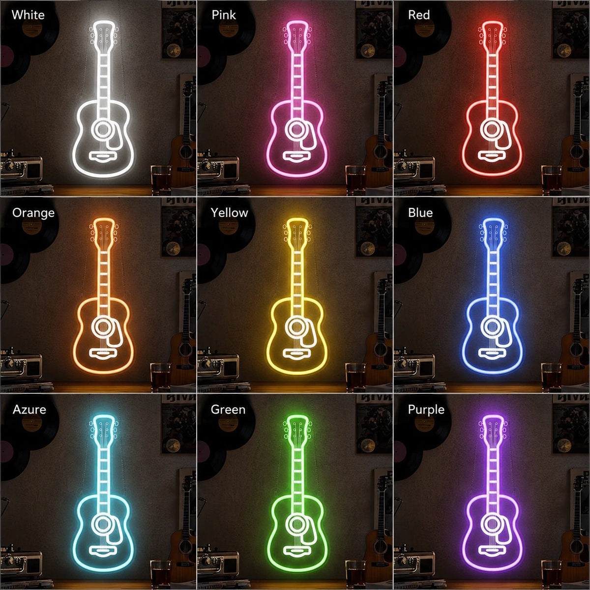 Acoustic Guitar LED Neon Sign - Shineneon