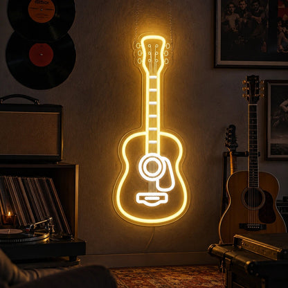 Acoustic Guitar LED Neon Sign - Shineneon