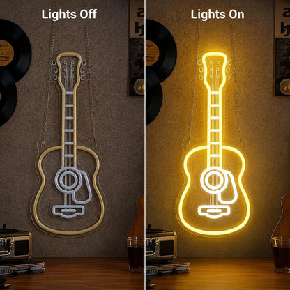 Acoustic Guitar LED Neon Sign - Shineneon