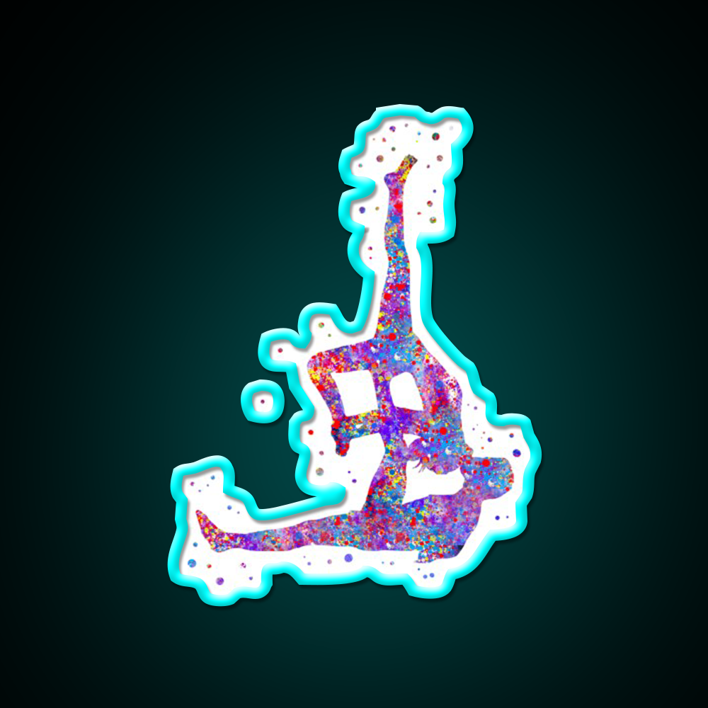 Acro Yoga Acro Yoga Couple Yoga Led Neon Sign For Wellness Space Rgb Color