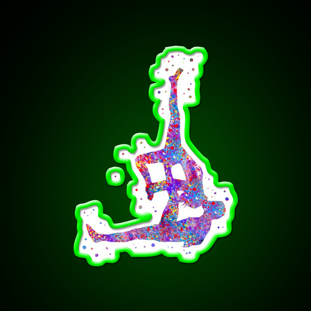 Acro Yoga Acro Yoga Couple Yoga Led Neon Sign For Wellness Space Rgb Color