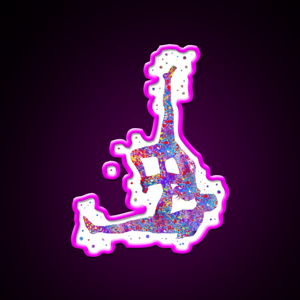 Acro Yoga Acro Yoga Couple Yoga Led Neon Sign For Wellness Space Rgb Color - Shineneon