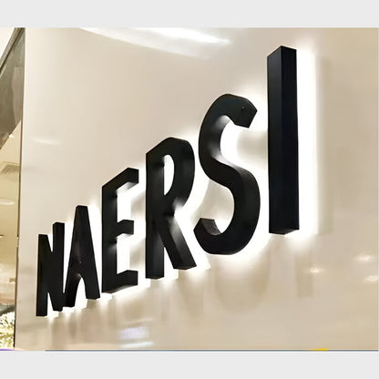 Acrylic Naersi 3D Backlit Channel Letters Led Light Sign