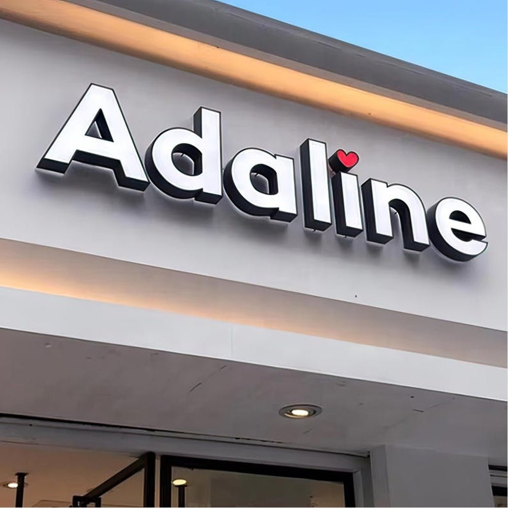 Adaline 3D Frontlit And Backlit Channel Letter Led Light Sign - Shineneon