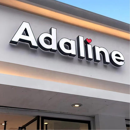 Adaline 3D Frontlit And Backlit Channel Letter Led Light Sign - Shineneon
