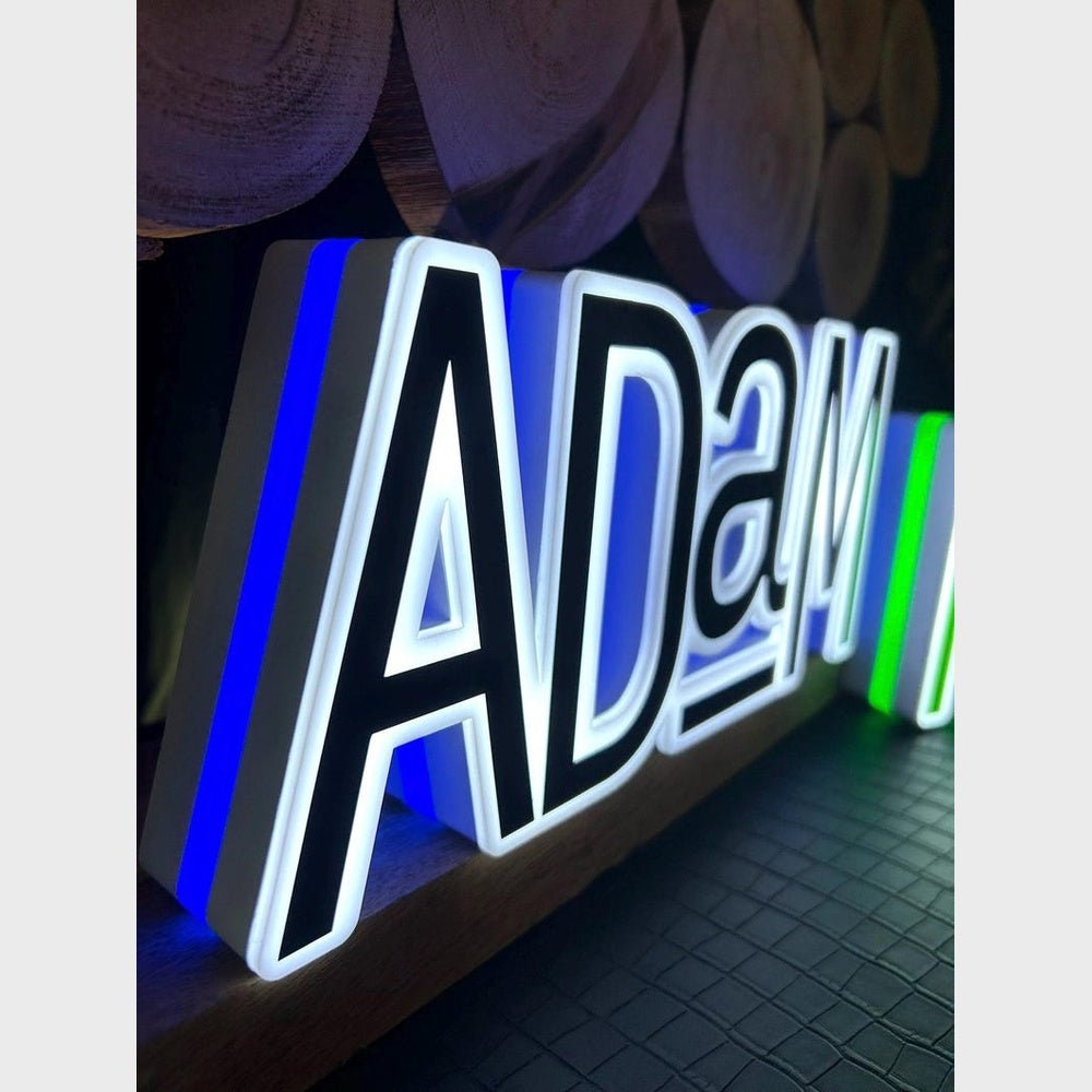 Adam Monika 3D Frontlit And Backlit Channel Letter Led Light Sign - Shineneon
