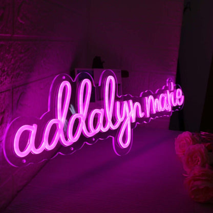Addalyn Marie Pink Led Neon Sign - Shineneon