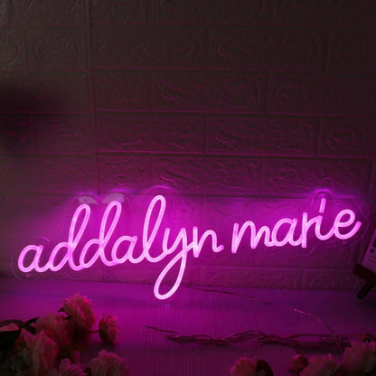 Addalyn Marie Pink Led Neon Sign - Shineneon