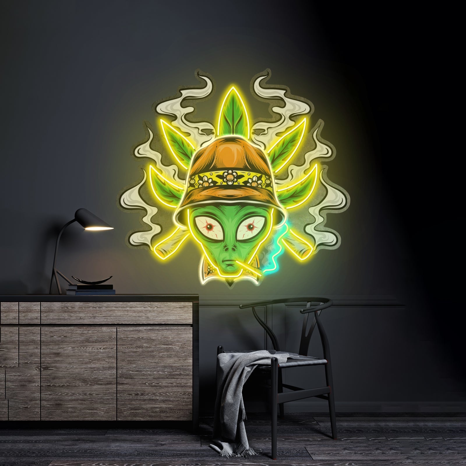 Addict Alien Led Neon Sign Light Custom Led Signs - Shineneon