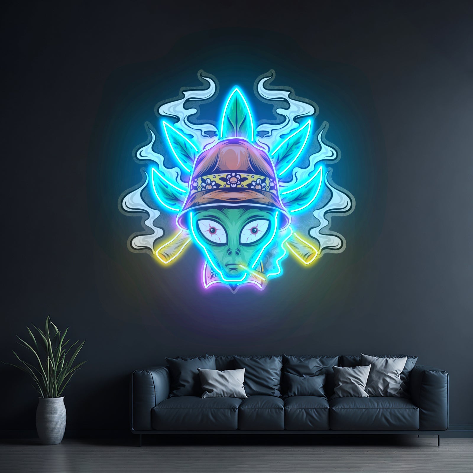 Addict Alien Led Neon Sign Light Custom Led Signs - Shineneon