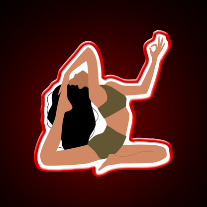 Addicted To Yoga Led Neon Sign For Wellness Space Rgb Color