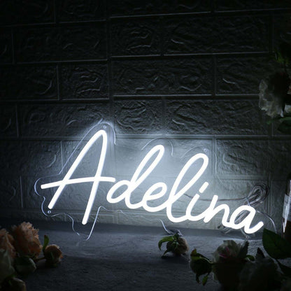 Adelina White Led Neon Sign - Shineneon