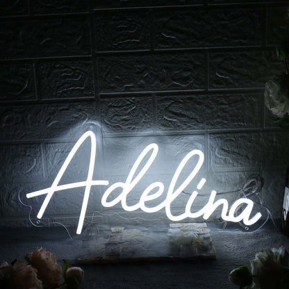 Adelina White Led Neon Sign - Shineneon