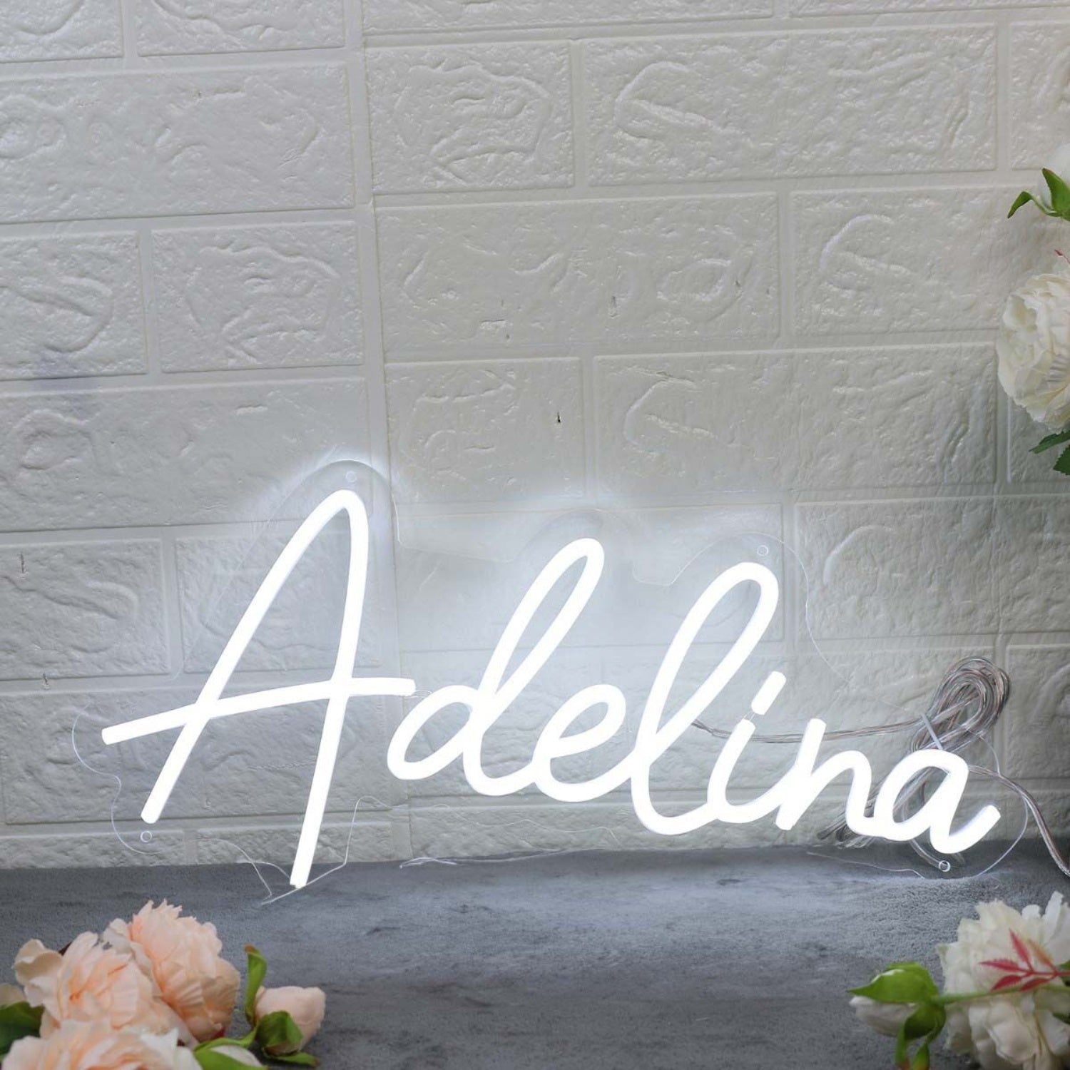 Adelina White Led Neon Sign - Shineneon