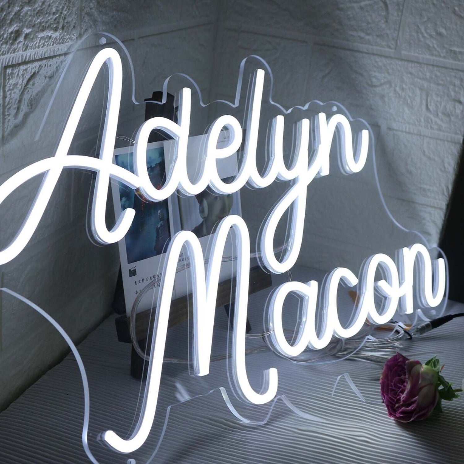 Adelyn Macon White Led Neon Sign - Shineneon