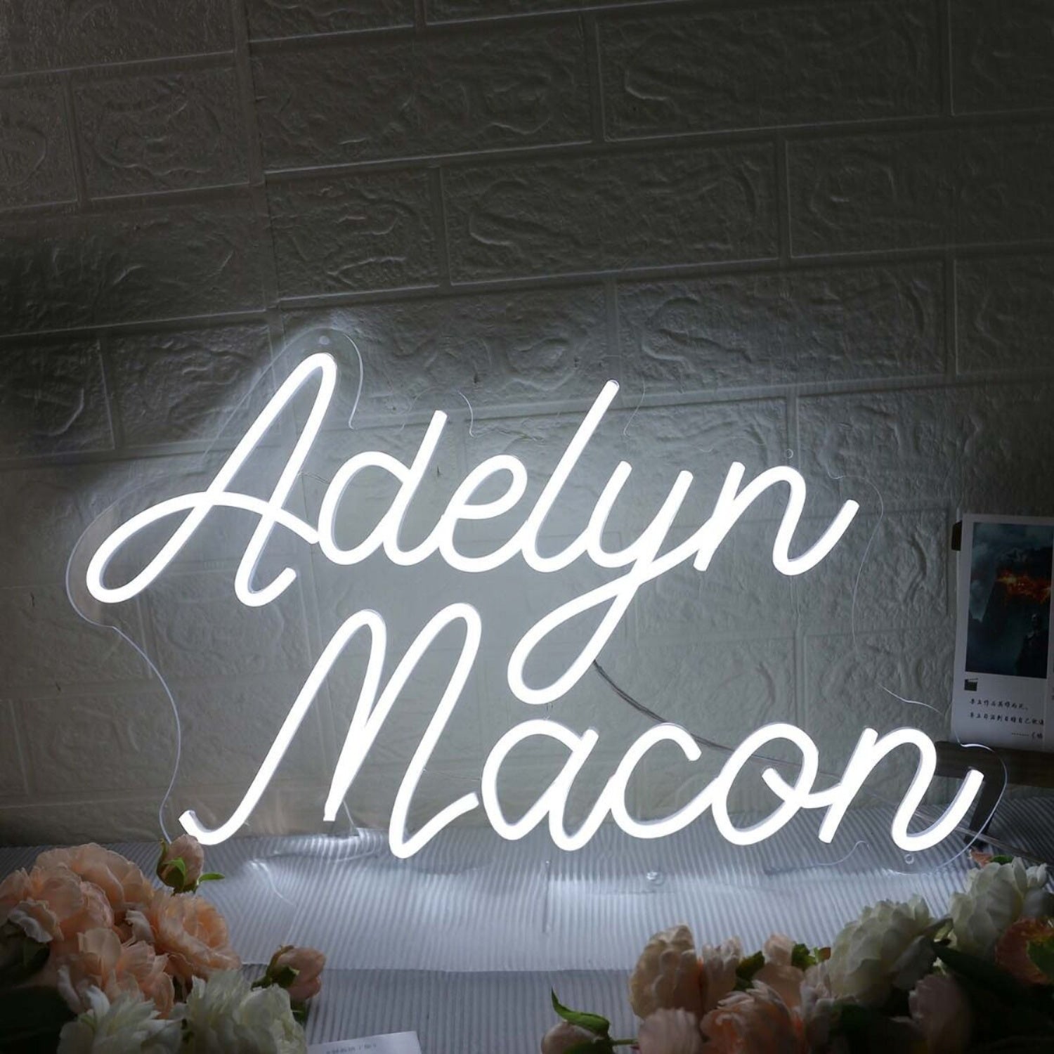 Adelyn Macon White Led Neon Sign - Shineneon