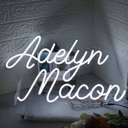 Adelyn Macon White Led Neon Sign - Shineneon