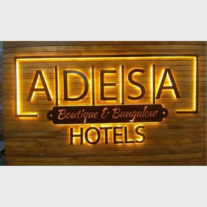 Adesa Hotels 3D Backlit Channel Letters Led Light Sign - Shineneon