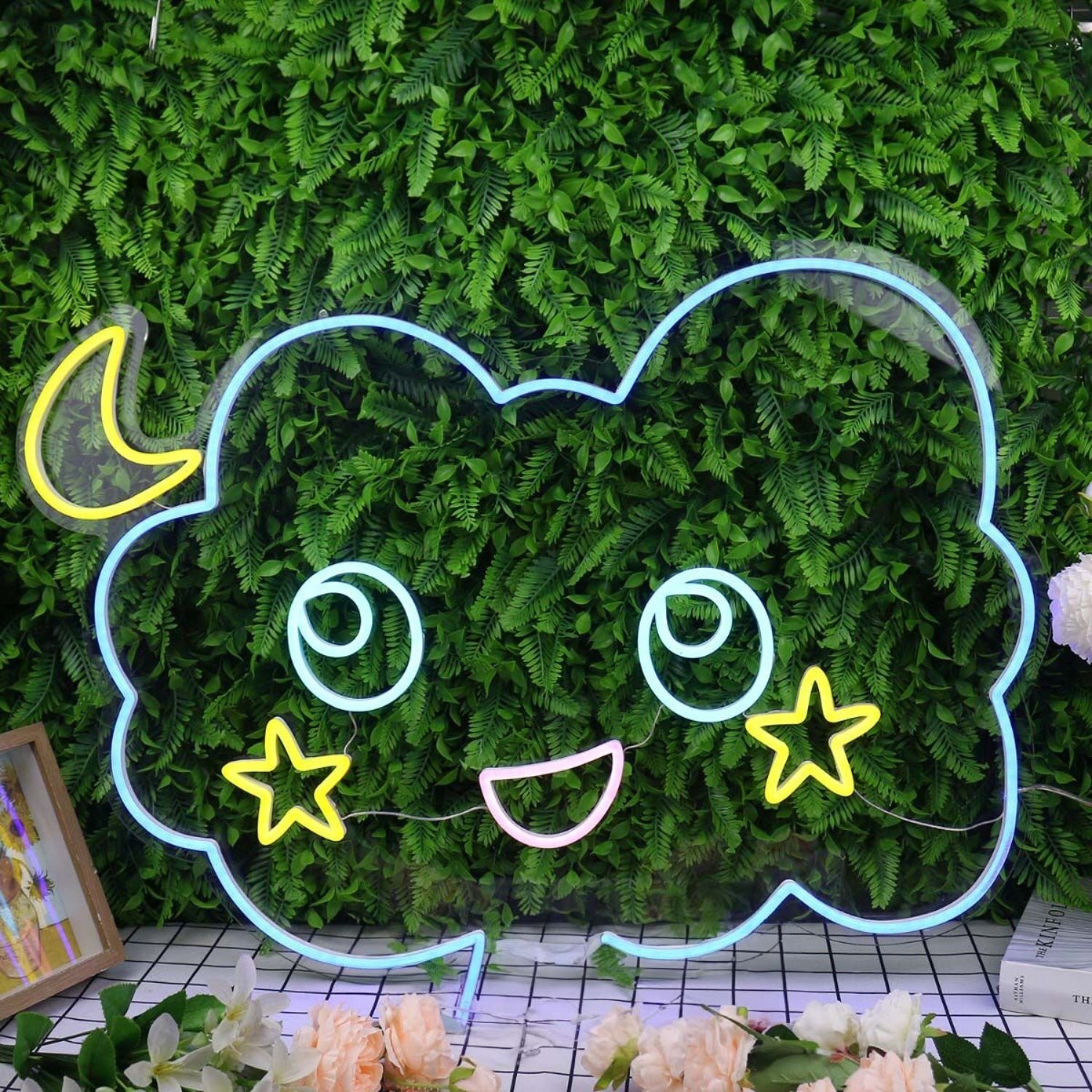 Adorable Cloud With Moon And Stars Led Neon Sign - Shineneon