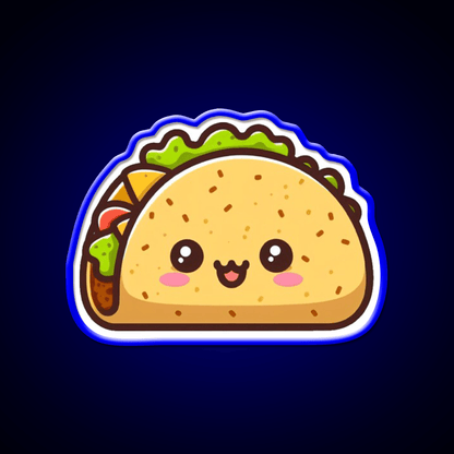 Adorable Kawaii Baby Taco Cute Taco Led Neon Sign Wall Light Rgb Color - Shineneon