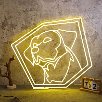 Adorable Puppy Yellow Aesthetic Led Neon Sign - Shineneon