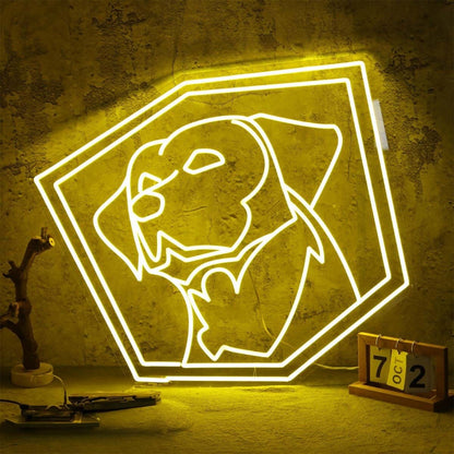 Adorable Puppy Yellow Aesthetic Led Neon Sign - Shineneon