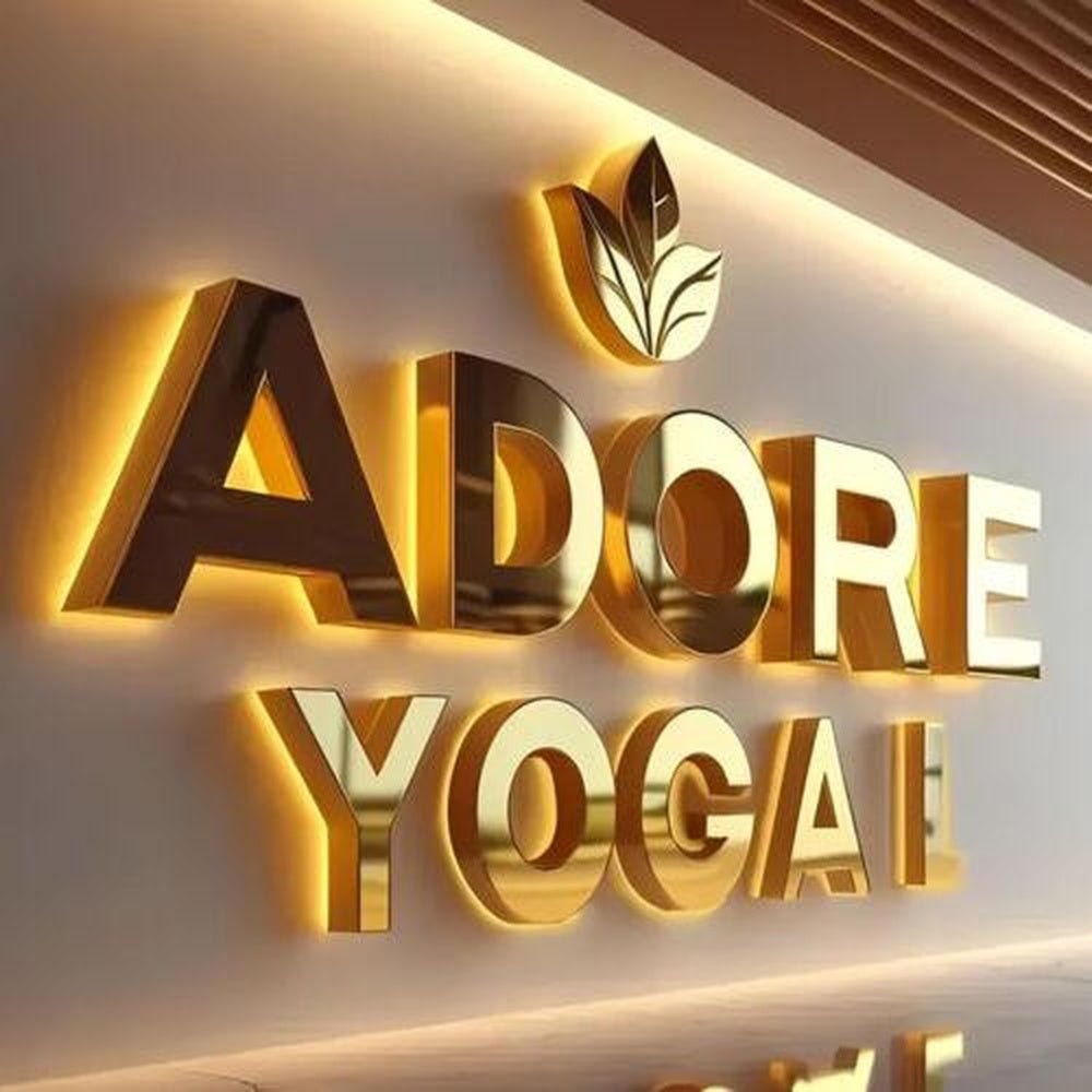 Adore Yogal 3D Backlit Channel Letters Led Light Sign - Shineneon