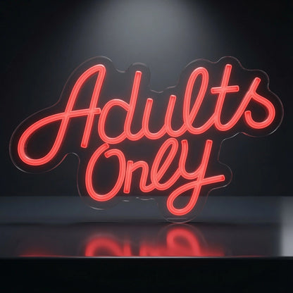 Adults Only Business LED Neon Sign - 01 Original Product Image