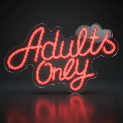 Adults Only Business LED Neon Sign - 02 High-Converting Product Image