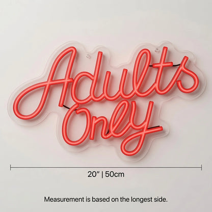 Adults Only Business LED Neon Sign - 04 Size Image