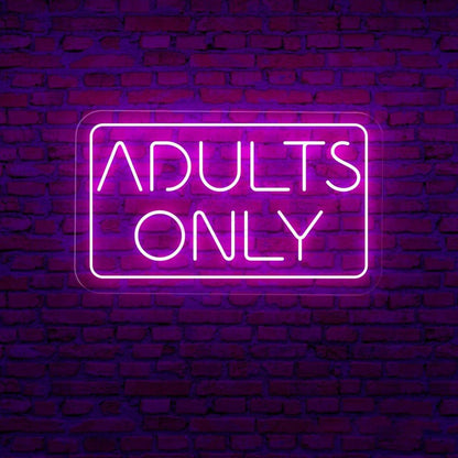 Adults Only Led Neon Sign | Shineneon