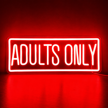 Adults Only LED Neon Sign Wall Neon Sign - 01 Original Product Image