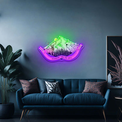 Adventure Fills The Soul Hiking Neon Signs For Outdoor Neon Signs Artwork - Shineneon