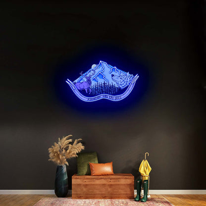 Adventure Fills The Soul Hiking Neon Signs For Outdoor Neon Signs Artwork - Shineneon