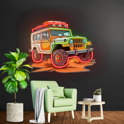 Adventure Jeep Led Neon Sign Light Custom Led Signs - Custom LED neon sign front view