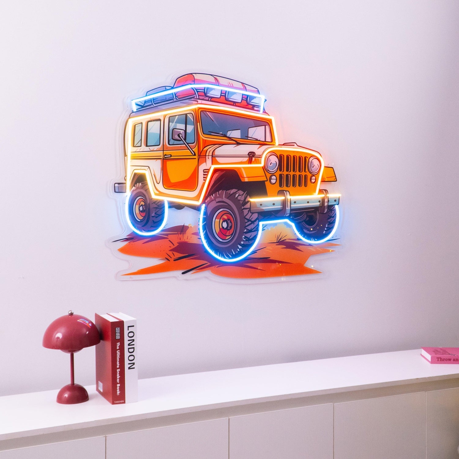Adventure Jeep Uv Printed Led Neon Sign For Home Bar Car Decor | Shineneon