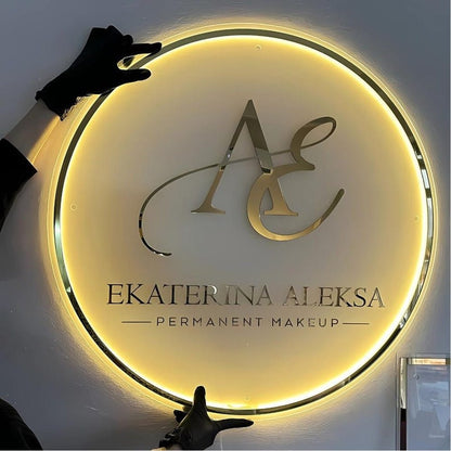 Ae Ekaterina Aleksa Acrylic Business Logo Sign - Shineneon