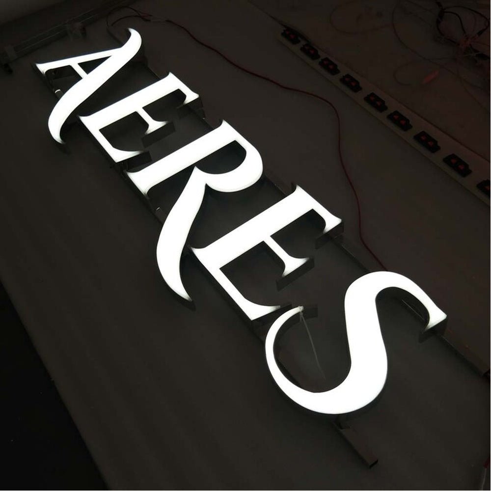 Aeres 3D Frontlit Channel Letters Led Light Sign - Shineneon