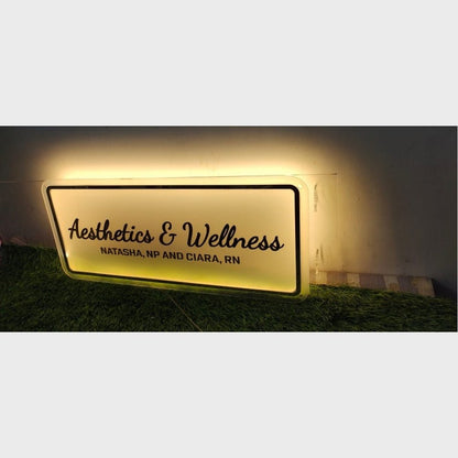 Aesthetic And Wellness Sign Acrylic Business Logo Sign - Shineneon