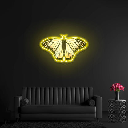 Aesthetic Butterfly Clear Neon Signs For Man Cave Neon Sign Artwork - Shineneon