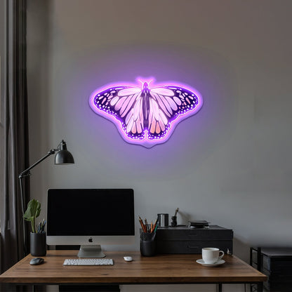 Aesthetic Butterfly Clear Neon Signs For Man Cave Neon Sign Artwork - Shineneon