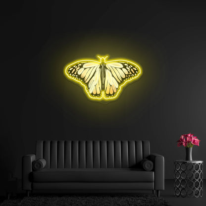 Aesthetic Butterfly Clear Neon Signs For Man Cave Neon Sign Artwork