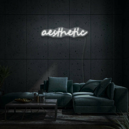 Aesthetic Cursive Neon Modern And Chic Design - Shineneon