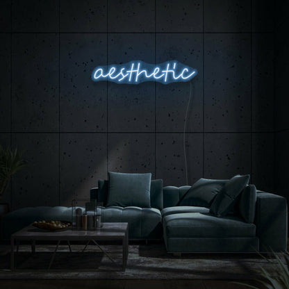 Aesthetic Cursive Neon Modern And Chic Design - Shineneon