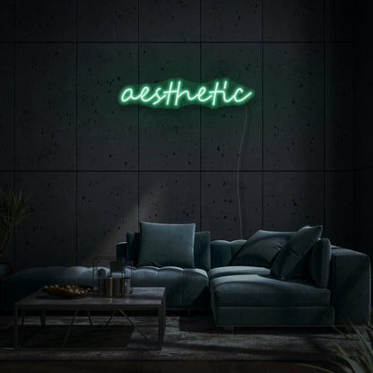 Aesthetic Cursive Neon Modern And Chic Design - Shineneon