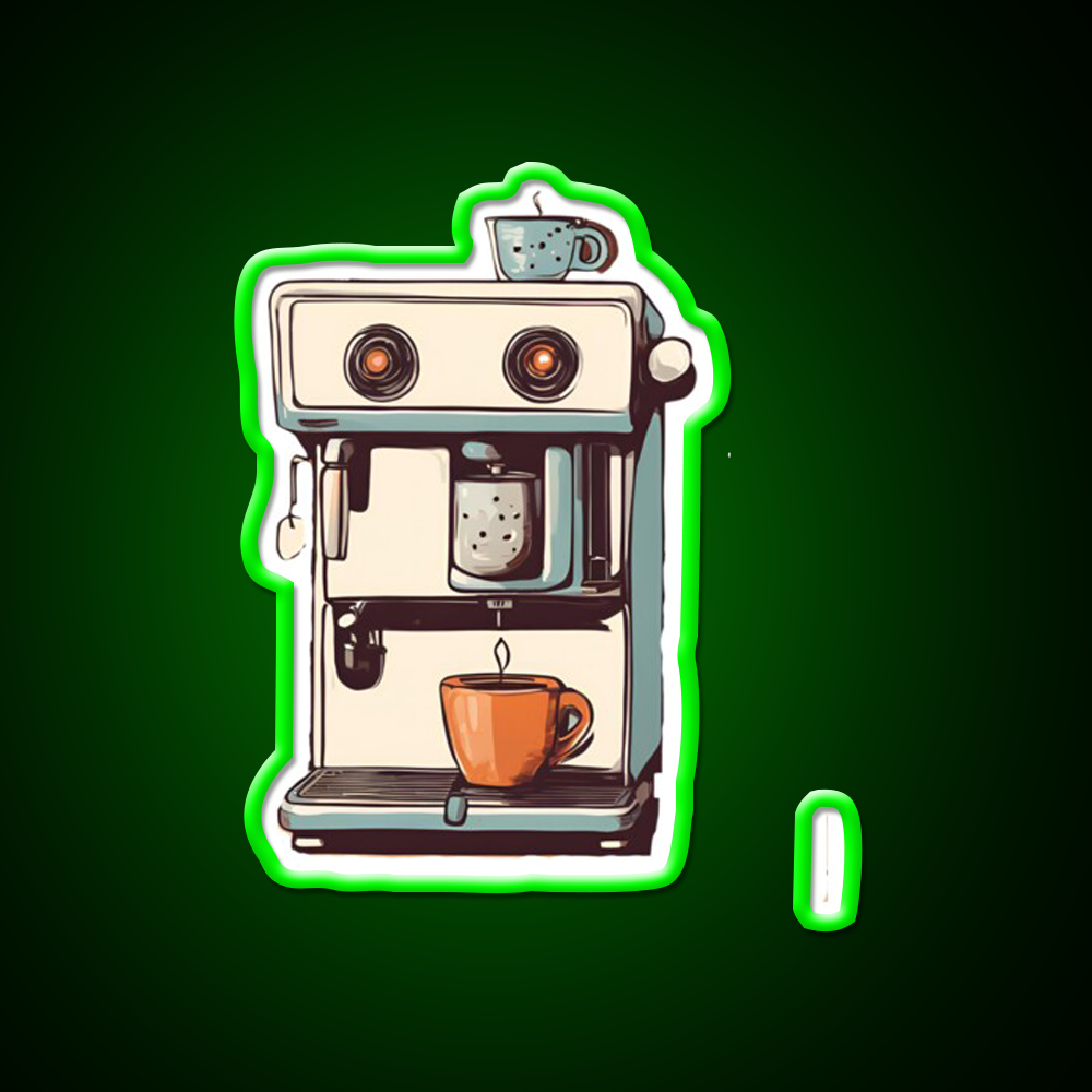 Aesthetic Espresso Machine Cafe Led Neon Sign Espresso Bar Art Rgb Color
