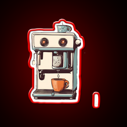 Aesthetic Espresso Machine Cafe Led Neon Sign Espresso Bar Art Rgb Color