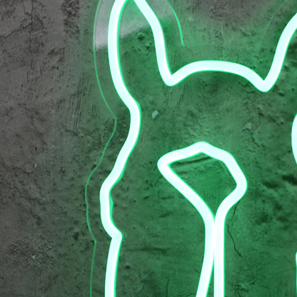Aesthetic Horse Head Green Led Neon Sign - Shineneon